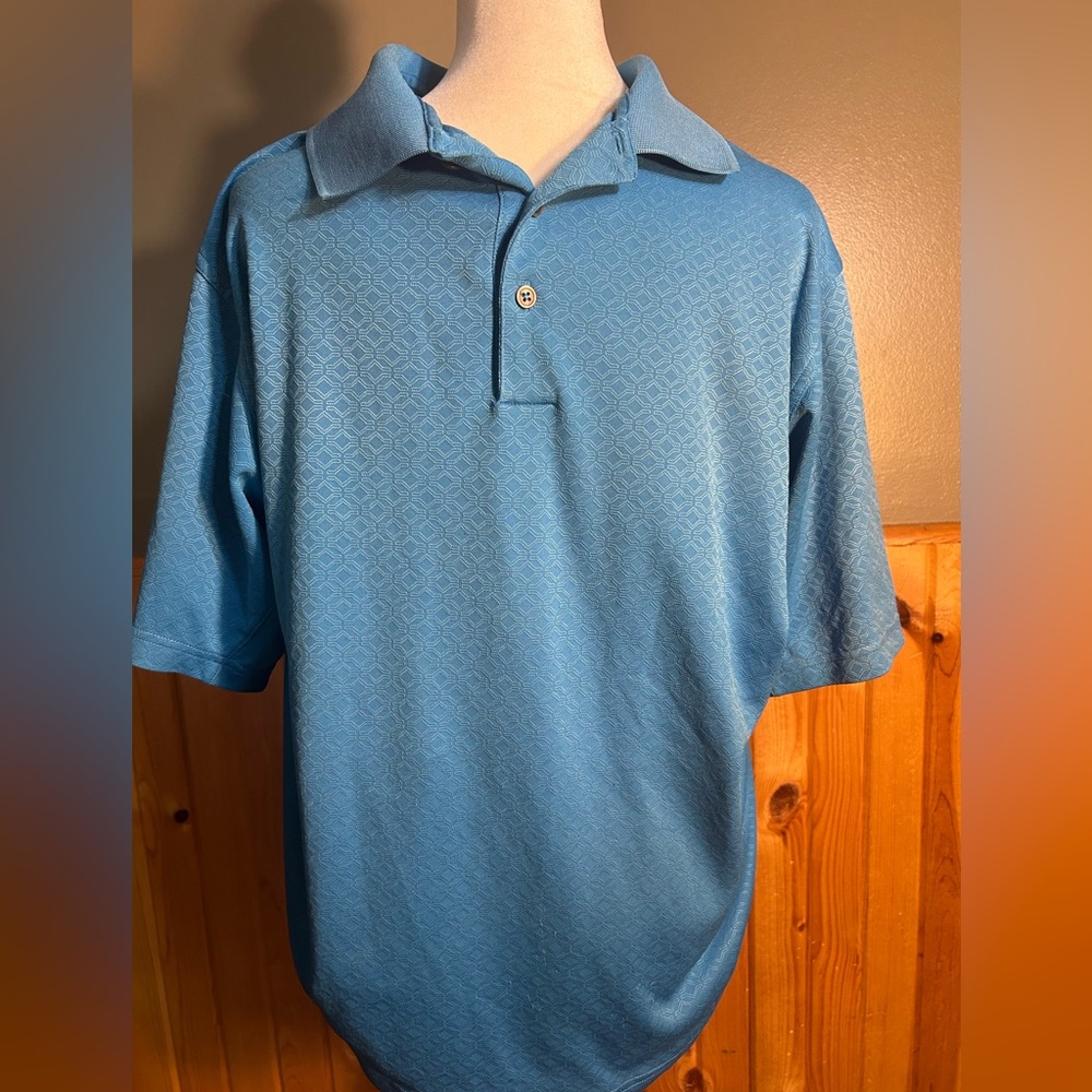 Light Blue/Teal Adidas Golf Polo